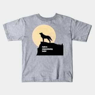 Howling wolf Kids T-Shirt